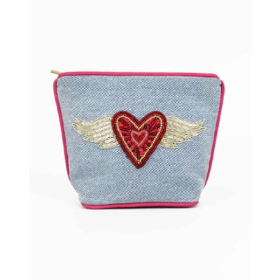 My Doris - Flying Heart Small Purse In Blue