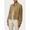 PAUL SMITH PAUL SMITH OVERSTITCHED BOMBER JACKET COL: 34 LIGHT GREY/GREEN, SIZE: