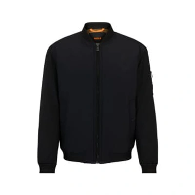 Hugo Boss Boss Obright Bomber Jacket Col: 001 Black, Size: 50