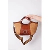 CAMPOMAGGI SHOPPING BAG STRAW AND COWHIDE