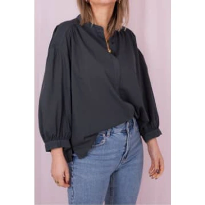 Sacre Coeur Carla Blouse In Carbon In Gray