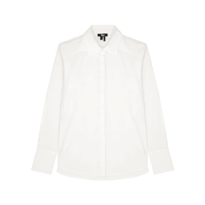 Paige Clemence Low Side Cut Shirt Size: S, Col: White