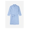 MUNTHE MUNTHE MASSEILA FLORAL BACK STRIPED SHIRT DRESS COL: BLUE/CREAM MULTI,