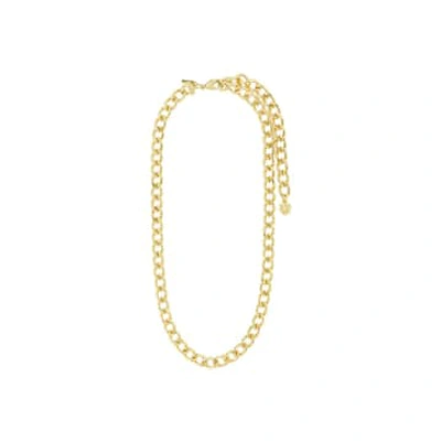 Pilgrim Charm Curb Necklace In Gold