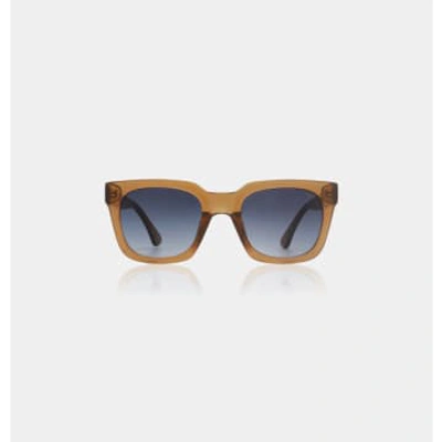 A.kjaerbede Nancy Sunglasses In Smoke Transparent In Brown