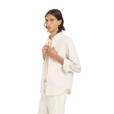 Loreak Mendian Zarugalde Seersucker Shirt Vanilla In White