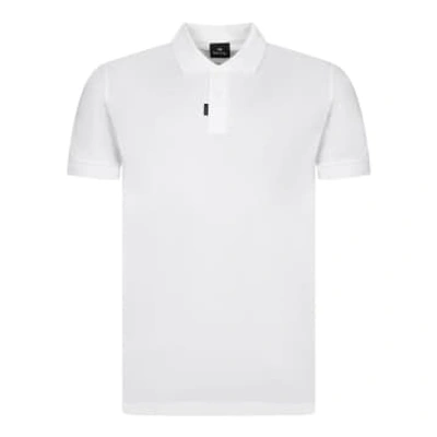 Paul Smith Placket Tab Polo Shirt In White