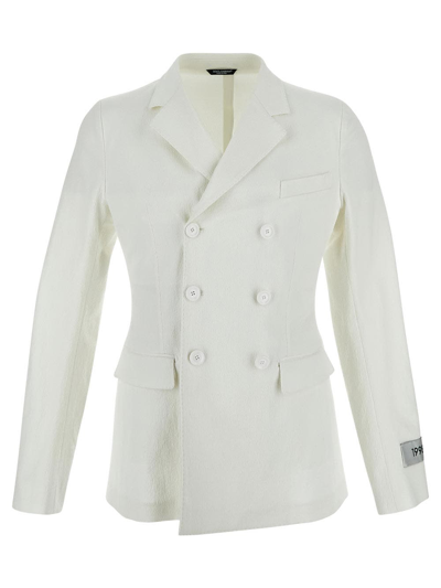 Dolce & Gabbana Double-breasted Jacket In White