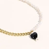 Joey Baby Kuro Heart Necklace In Black