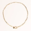 Joey Baby Elaine Paper Clip Chain Necklace In Gold