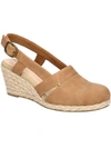 Easy Street Women's Taffy Buckle Slingback Espadrille Wedges In Beige