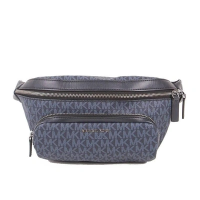 Michael Kors Cooer Mk Signature Vc Belt Bag In Blue