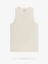 Bottega Veneta Ribbed Compact Cotton Tank Top In White