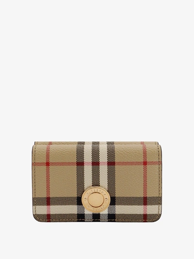 BURBERRY BURBERRY WOMAN WALLET WOMAN BEIGE WALLETS