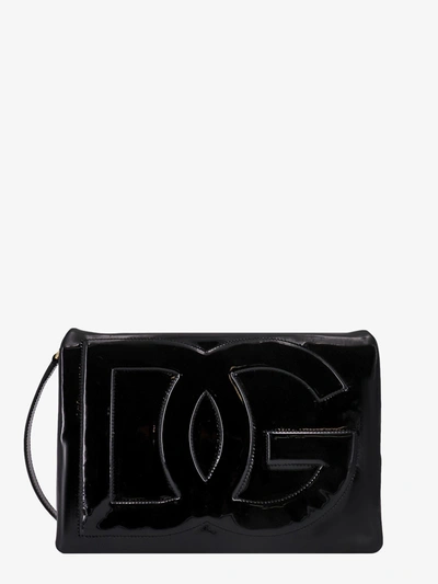 Dolce & Gabbana Woman Dg Logo Woman Black Shoulder Bags