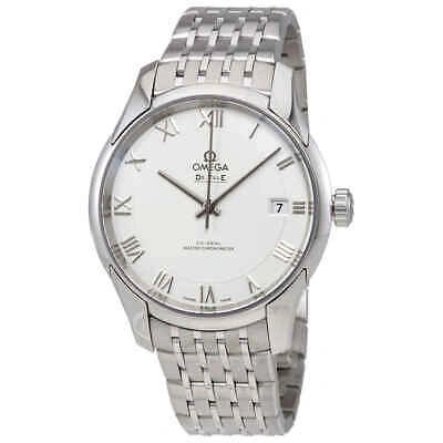 Pre-owned Omega De Ville Hour Vision White Dial Stainless Steel Men's Automatic Watch