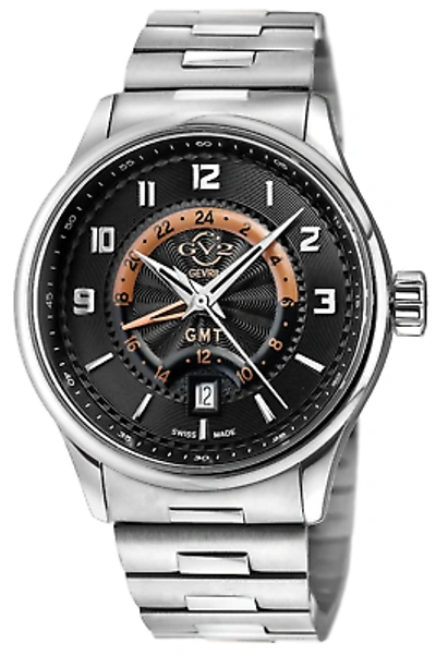 Pre-owned Gevril Giromondo 42mm Swiss Quartz Wristwatch 42300b