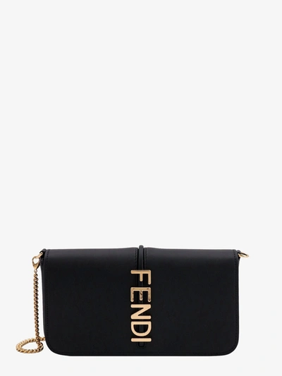 Fendi Woman Graphy Woman Black Wallets