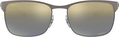 Pre-owned Ray Ban Ray-ban Men's Rb8319ch Chromance Square Sunglasses In Blue