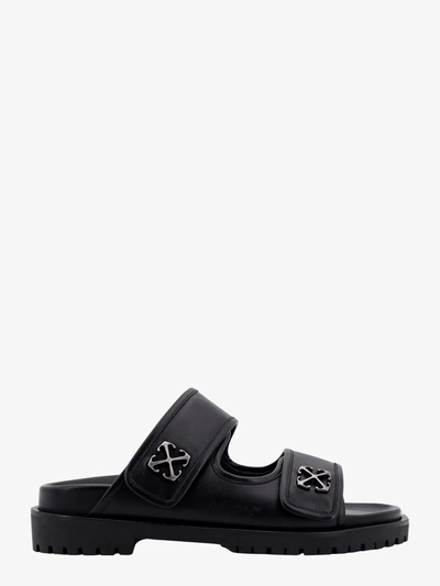 OFF-WHITE OFF WHITE MAN SANDALS MAN BLACK SANDALS