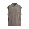 RICK OWENS SLEEVELESS JUMBO OUTERSHIRT