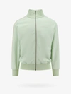Palm Angels Logo-embroidered Zip-up Sweatshirt In Green