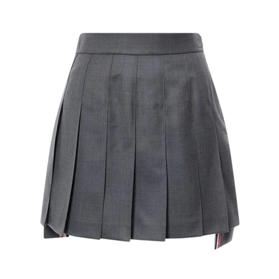 Thom Browne Mini Skirt In Grey