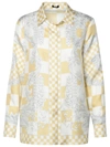 Versace Beige Silk Shirt In Beige