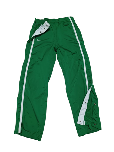 Pre-owned Nike X Vintage Nike Buttons Drill Y2k Vintage Sweatpants In Green