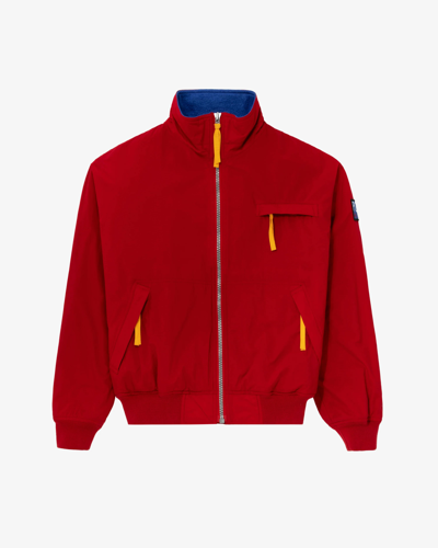 Pre-owned Aime Leon Dore X Polo Ralph Lauren Leon Dore Object No. 700 Polo Hi Tech Bomber Jacket In Red