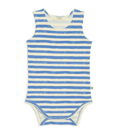 The Bonnie Mob Striped All-in-one (0-18 Months) In Blue