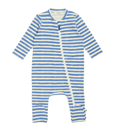 The Bonnie Mob Striped Parasol Dungarees (3-24 Months) In Blue