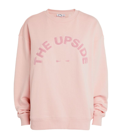 The Upside Organic Cotton Saturn Sweatshirt In Pink