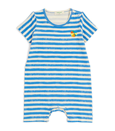 The Bonnie Mob Striped Shortie Playsuit (0-18 Months) In Blue