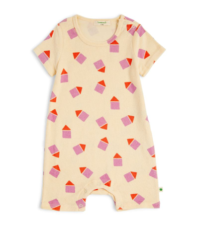 The Bonnie Mob Organic Cotton Playsuit (0-18 Months) In Pink