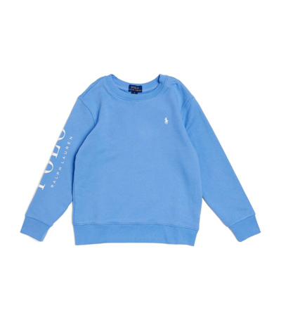 Ralph Lauren Kids' Cotton-blend Logo Sweater (2-7 Years) In Blue