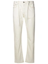 APC A.P.C. 'SUREAU' IVORY COTTON JEANS