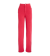 BARRIE CASHMERE-COTTON FLARED TROUSERS