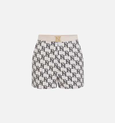 Elisabetta Franchi Shorts In Burro/nero