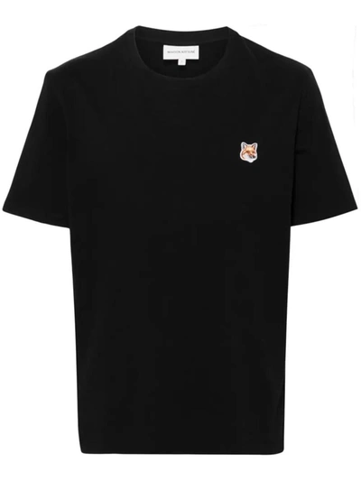 Maison Kitsuné T-shirt Logo Clothing In Black