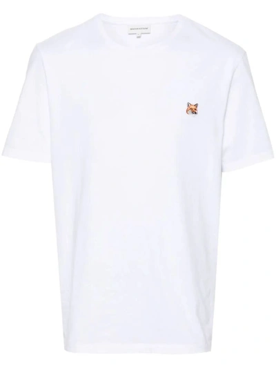 Maison Kitsuné T-shirt Logo Clothing In White