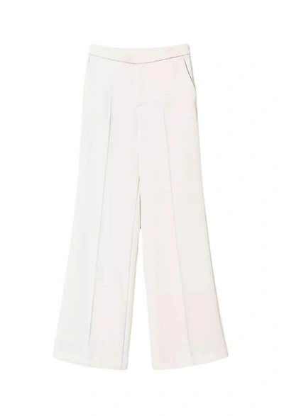 Twinset Twin-set Trousers In Neve