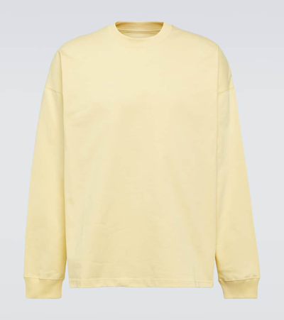 Bottega Veneta Oversized Cotton Jersey T-shirt In Yellow