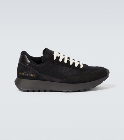 Common Projects Track Classic绒面革运动鞋 In Black