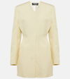 Jacquemus La Robe Cubo Mini Dress In Yellow