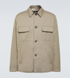 LORO PIANA SANDA COTTON-BLEND OVERSHIRT