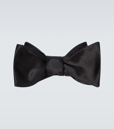 Polo Ralph Lauren Silk Bow Tie In Black