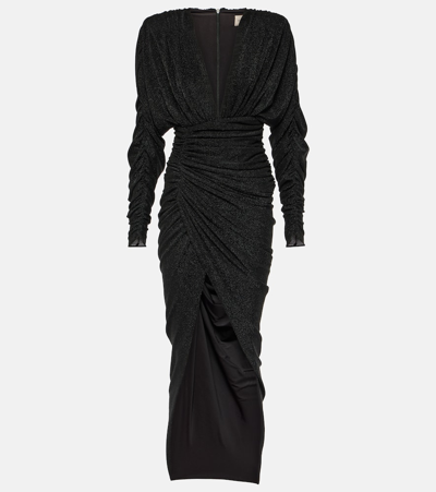 Alexandre Vauthier Ruched Gown In Black