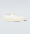 Common Projects White Canvas And Leather Sneakers For Men In Off White