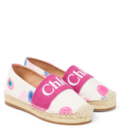 Chloé Kids' Logo Espadrilles In Mult/other